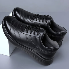 Men's New Casual and Fashionable Wear-resistant Soft-soled Soft-surface Sports Leather Shoes