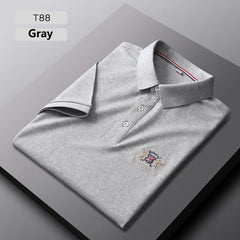 2021 Summer Men's Casual Ice Silk Polo Shirts