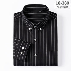 Men's Pure Cotton Business Casual Striped Shirt