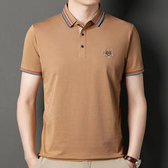 Slim Lapel Comfortable Casual Stretch POLO Shirt