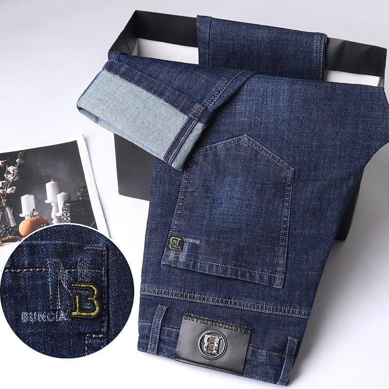 Men's Business Casual Straight Jeans