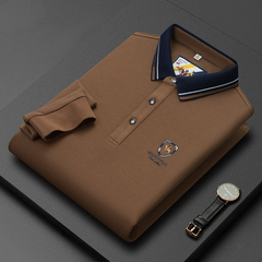 Business Loose Embroidered Polo Shirt