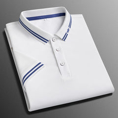 Men's New Casual Business Lapel Short-sleeved Polo Shirt