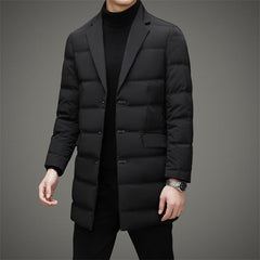2024 Men's Long Business Warm Down Jacket