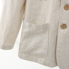 2024 New Casual Linen Loose Breathable Hooded Shirt