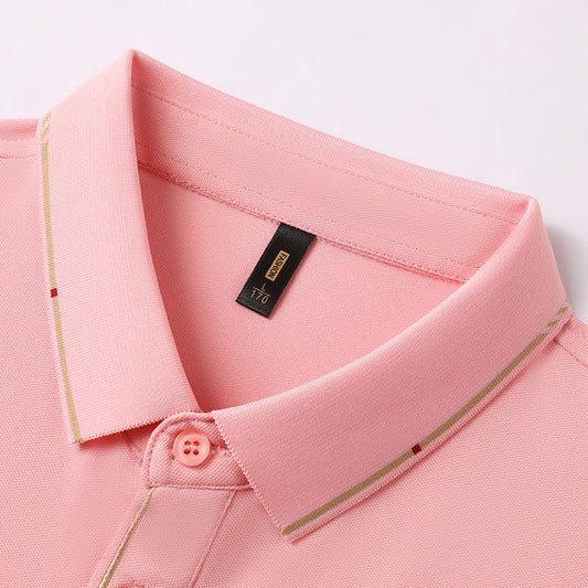 Men's Classic Lapel Solid Color POLO Shirt