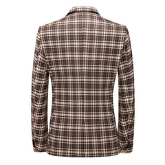 New Fashion Casual Plaid Blazer