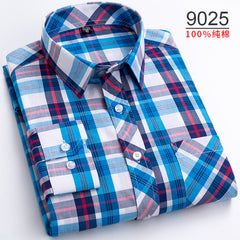 Oversized Cotton Fashionable Plaid Shirt
