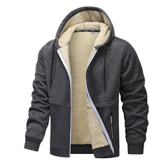 Men's New Casual Lambskin Thickened Jacket