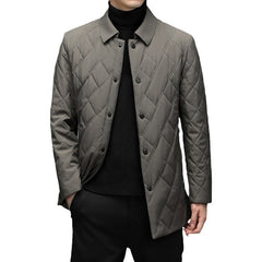 Men's lightweight warm business thin cotton jacket