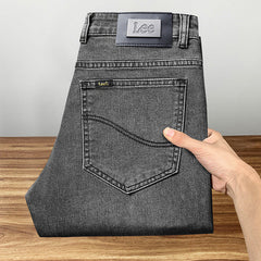 Men's New High-end Stretch Straight Cotton Casual Jeans