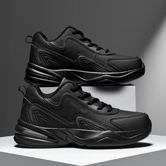 Men's Leather Non-slip Large Size Casual Sports Shoes
