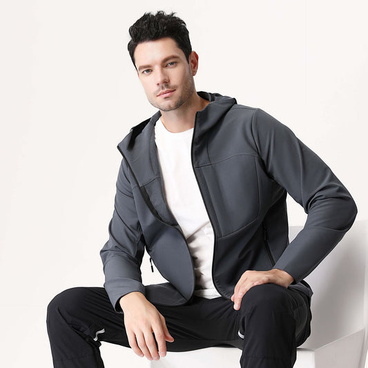 Men's New Waterproof Outdoor Jacket, Fully Heat-sealed Workwear, Mountaineering Hooded Jacket