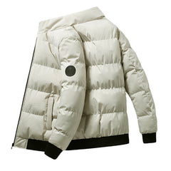 Men's Stand Collar Slim Thickened Jacket