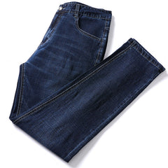 Men's Large Size Casual Loose Straight Stretch Jeans
