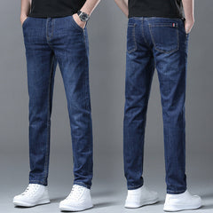 Men's Thin Breathable Stretch Slim Fit High Quality Business Casual Jeans