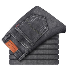 All-match straight-leg casual jeans