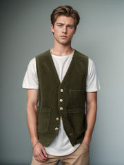 Trade corduroy single-breasted casual suit jacket
