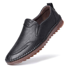 Men's casual breathable leather shoes