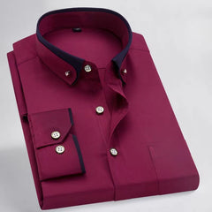 Men's Slim Fit Non-Iron Long Sleeve Shirt