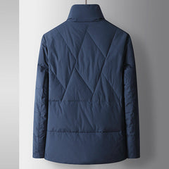 Men's Thickened Casual White Duck Down Stand Collar Warm Down Jacket