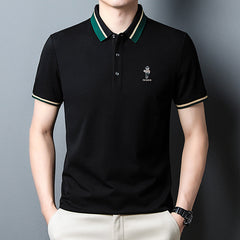 2023 Solid Color Casual Lapel Polo Shirt