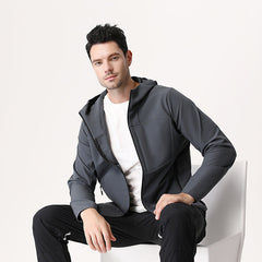 Men's New Waterproof Outdoor Jacket, Fully Heat-sealed Workwear, Mountaineering Hooded Jacket