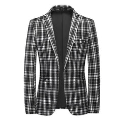 New Fashion Casual Plaid Blazer