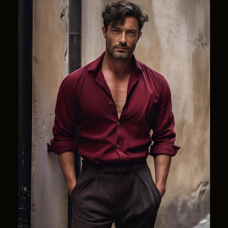 Men's Vintage Cotton and Linen Shirts