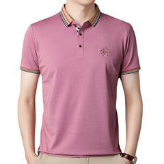Slim Lapel Comfortable Casual Stretch POLO Shirt