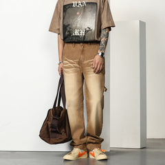 2023 New Men's Loose All-match Casual Retro Jeans