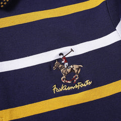 Men's Business Classic Striped Long-sleeved POLO Shirt