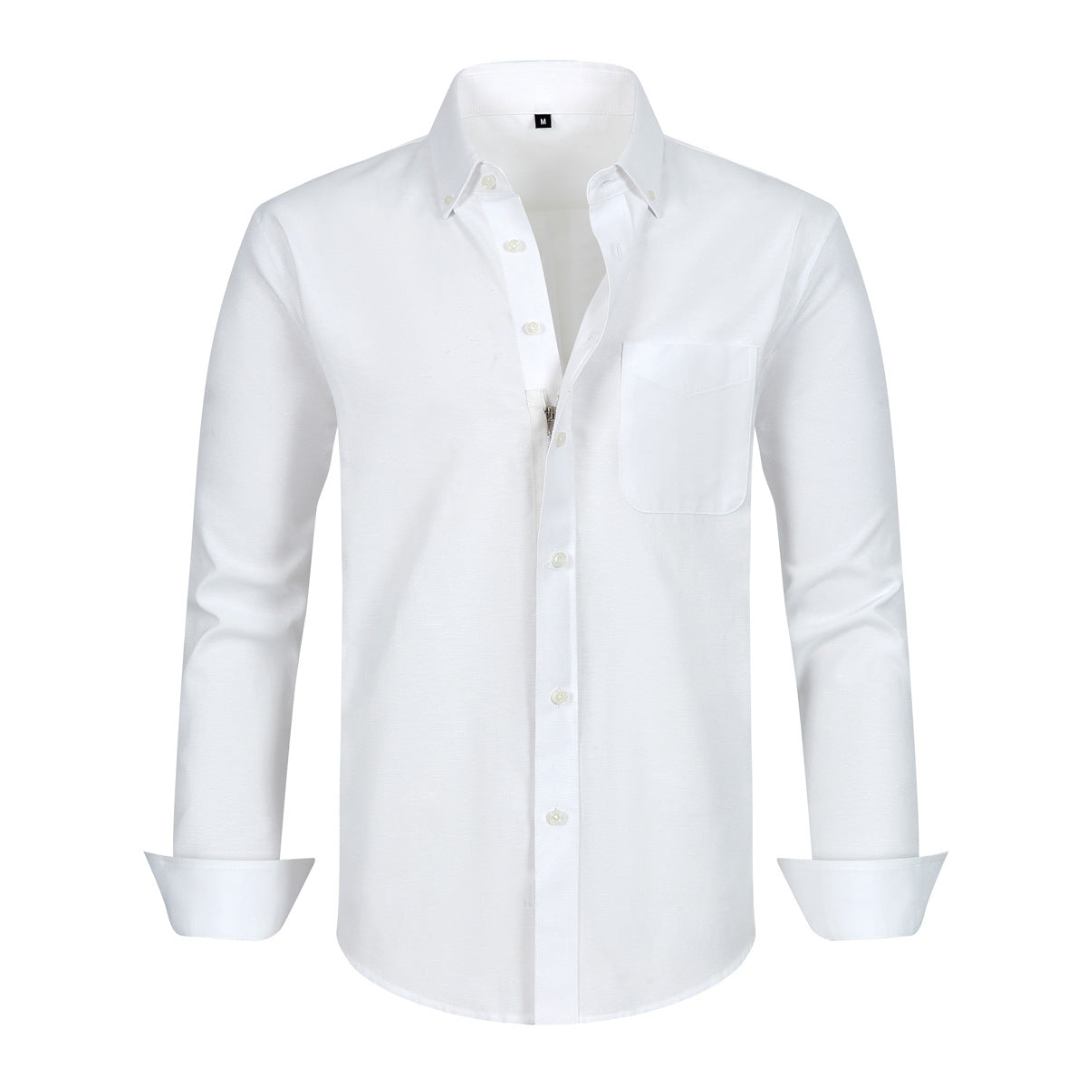 Men's Business Anti-wrinkle Zipper Shirt