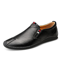 Men's Casual Breathable Leather Soft-soled Driving Shoes