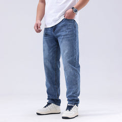 Men's Loose Large Size Vintage Stretch Jeans