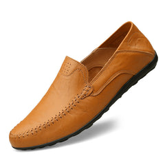 Men's Large Size Casual Leather Driving Shoes