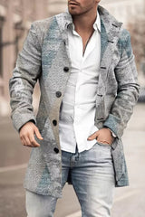 2022 New Arrival Men's Plaid Wool Coat