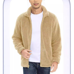 Men's New Lambskin Warm Stand Collar Jacket