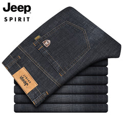 New fashionable casual mid-rise straight jeans
