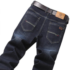 Men's loose straight stretch jeans
