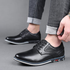 2023 Business Casual Plus Size Leather Shoes