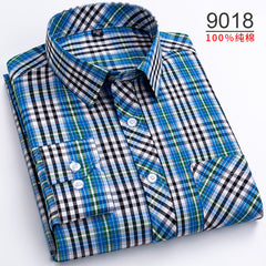 Oversized Cotton Fashionable Plaid Shirt