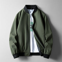 Men's Stand Collar Business Casual Slim Jacket