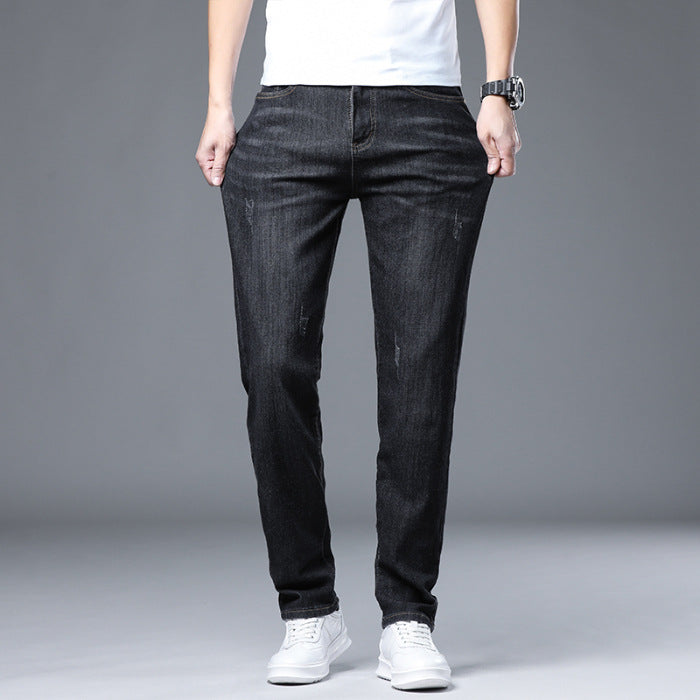 Men's New Business Simple, Casual, Versatile, Comfortable and Breathable Jeans