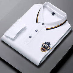 Men's Lapel Embroidered Polo Shirt