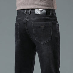 High end stretch business casual jeans