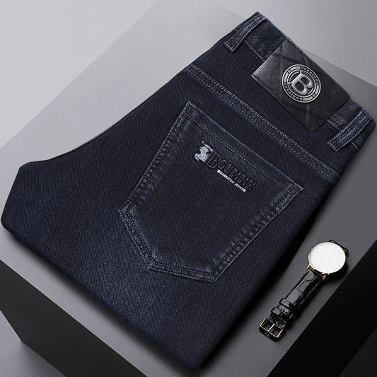 Men's Stretch Loose Straight Casual Casual No-iron Jeans