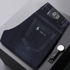 Men's Stretch Loose Straight Casual Casual No-iron Jeans