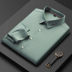 Men's Embroidered Business Casual Non-iron Shirt
