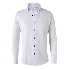 New Business Casual Crystal Button Shirt